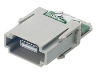 Han USB module, male screw