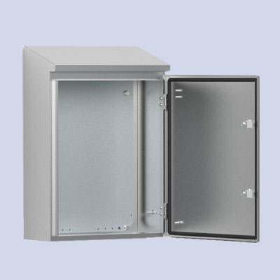 AFS Stainless steel single door, with integrated rain hood enclosure