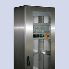 19" stainless steel cabinet